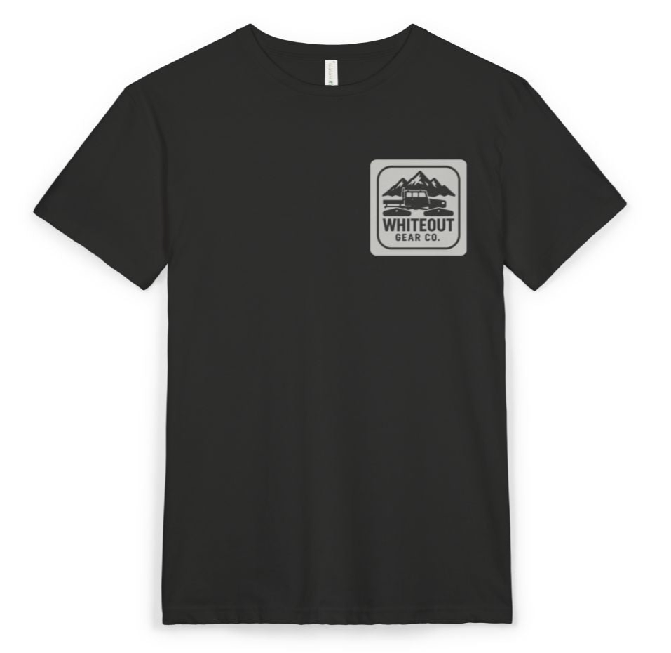 gear t shirts Whiteout Gear Co. Grayscale Snowcat Tee