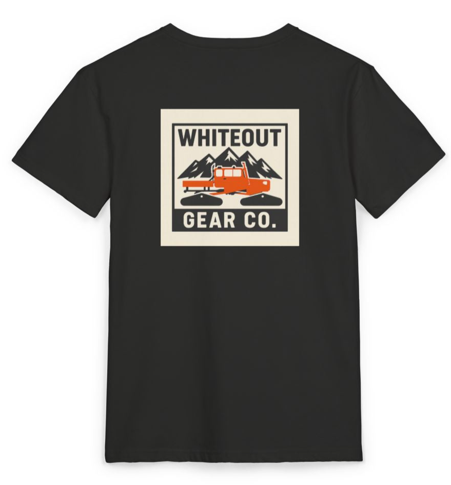 Whiteout Gear Co. Orange Snowcat Print Tee