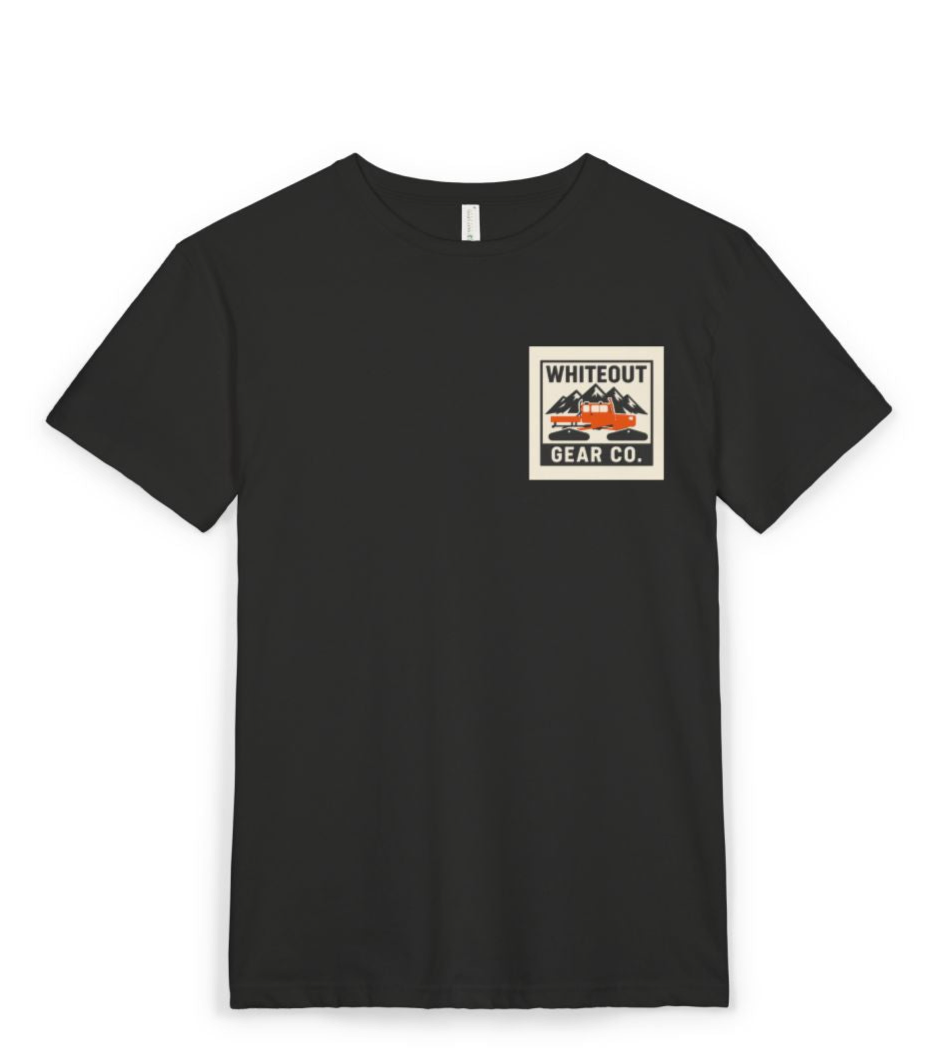 Whiteout Gear Co. Orange Snowcat Print Tee